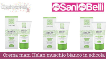 Crema mani Helan muschio bianco in edicola