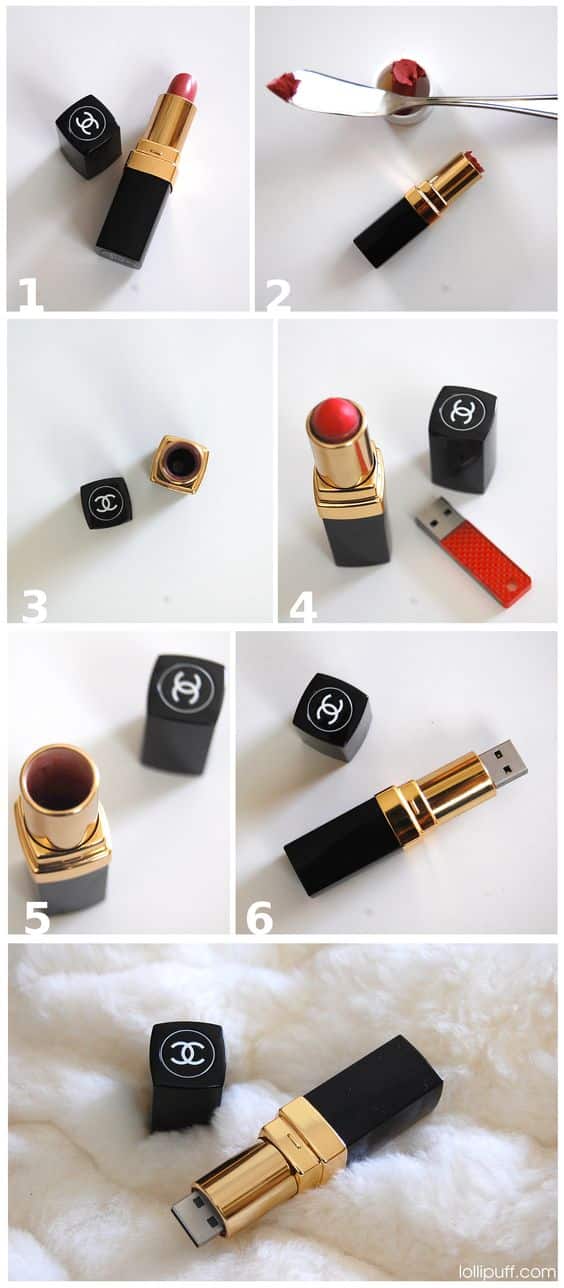 Usb con involucro di rossetto: come realizzarla in casa 1 8997fd64076c6d771c76c42f769e875a