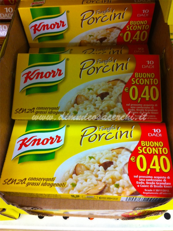 Dado knorr ti offre un buono sconto del valore di 0,40 euro -  DimmiCosaCerchi