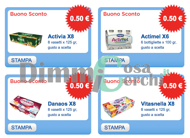 Danone Nuovi Coupon Da Stampare Dimmicosacerchi