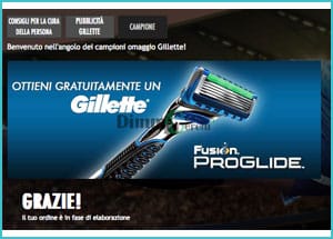 campione omaggio gilette