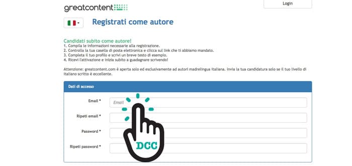 greatcontent diventa autore