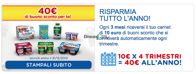 buono sconto danone