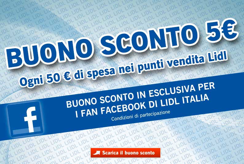 Buono sconto supermercati lidl