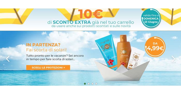 Buono sconto 10 euro Bottega Verde