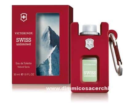 Cartolina profumata fragranza Swiss Unlimited Eau de Toilette