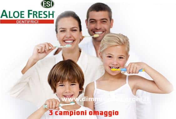 Campione omaggio dentifricio