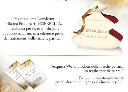 Addobbo natalizio gratis da Esserbella - Esaurimento scorte!