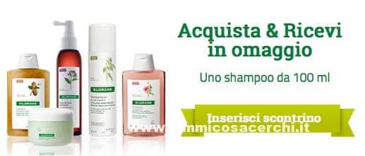 Campioni omaggio Shampoo Klorane da 100 ml