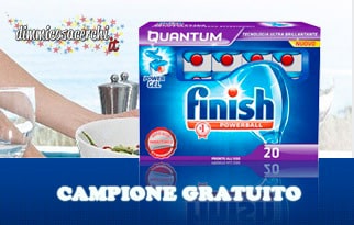 Campione gratuito detersivo Finish per lavastoviglie