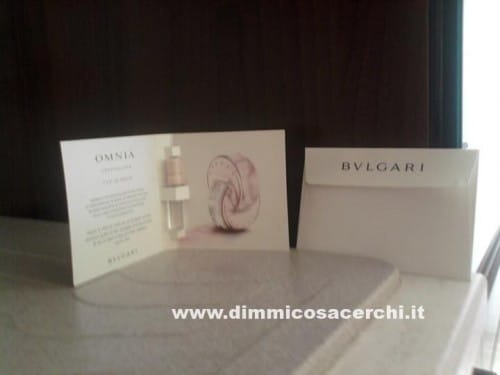 Fialetta omaggio Bulgari