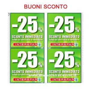 buoni sconto interspar