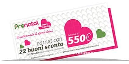 Buoni sconto Prenatal da stampare