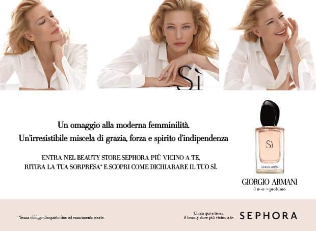 Profumeria sephora - Omaggio Giorgio Armani