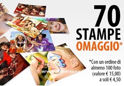 70 stampe foto omaggio con Photosi