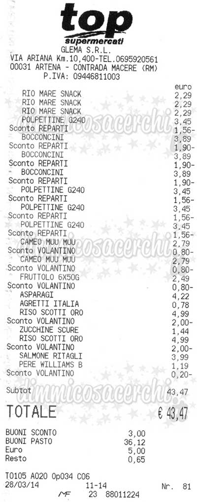 Spesa Pazza supermercati Top