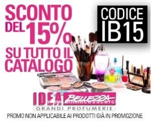 Idea Bellezza grandi profumerie, codice sconto