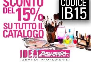 Idea Bellezza grandi profumerie, codice sconto