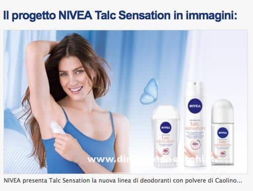 Progetto NIVEA Talc Sensation con TRND