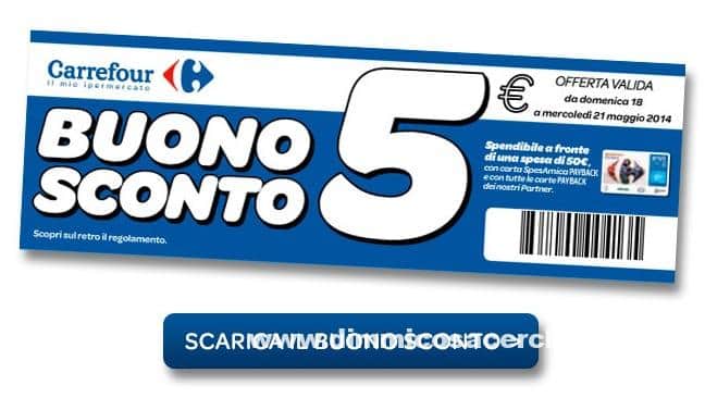 Stampa il buono sconto Carrefour di Maggio