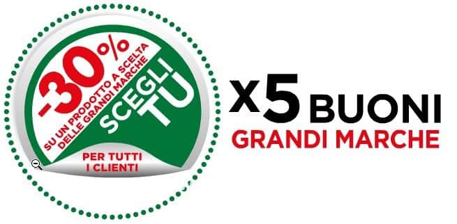 buoni sconto coop scegli tu