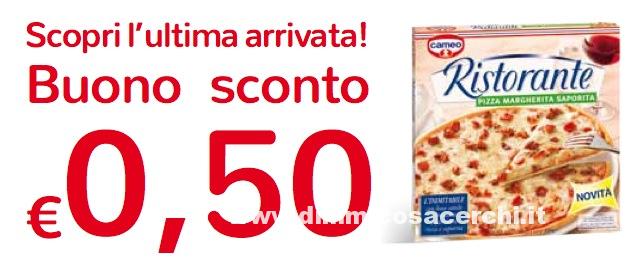 Buono sconto pizza ristorante Cameo