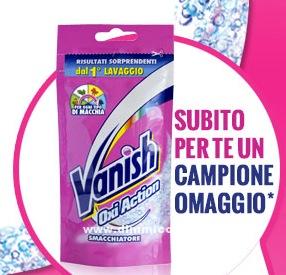 Campione omaggio Vanish smacchiatore