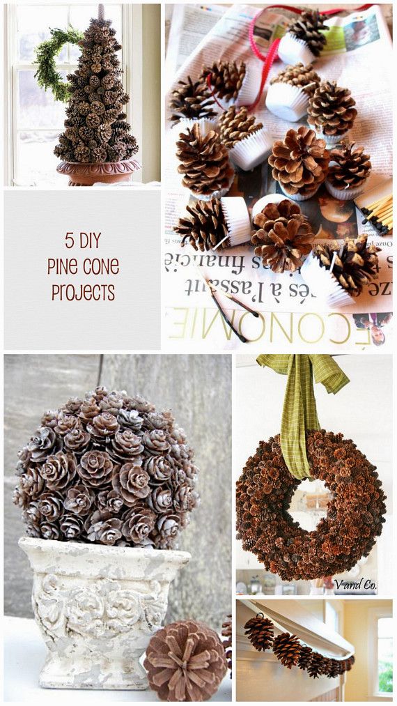 Decorazioni da realizzare con le pigne - Idee Natale 2014