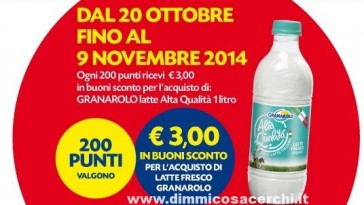 Buoni sconto Granarolo nei supermercati Decò