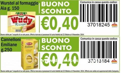 Buoni sconto supermercati DOK