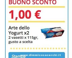 Buono sconto Danone L'arte dello Yougurt