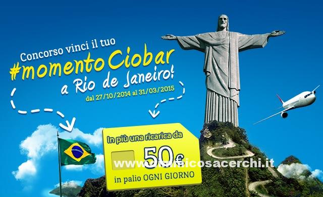 Concorso Ciobar, vinci Rio de Janeiro