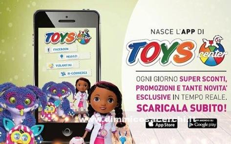 Scarica l'app di Toys center e ricevi un buono sconto