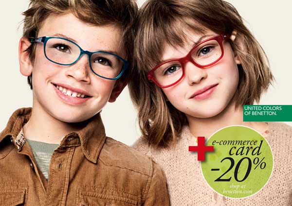 Occhiali per bambini la nuova collezione United Colors of Benetton