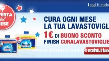Buono sconto Finish per gli iscritti alla community
