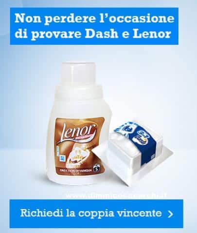 Campione omaggio Lenor e Dash