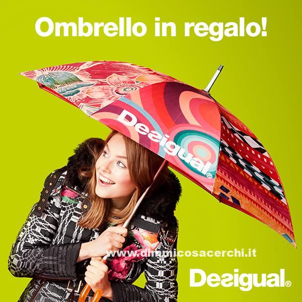 Ombrello in omaggio con Desigual