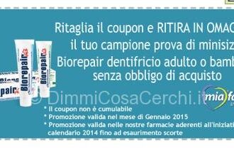 Campioni omaggio Biorepair ed Eucerin