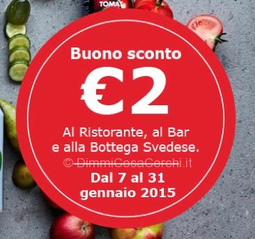 Buono sconto Ikea ristorante o Bar