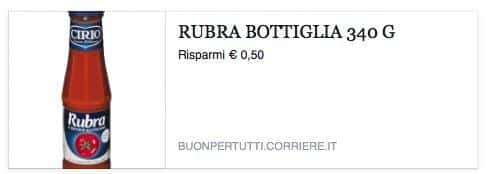 Buono sconto Salsa Rubra Cirio su Buonpertutti