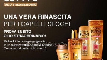 Campione omaggio Olio Straordinario Elvive di L'Oreal