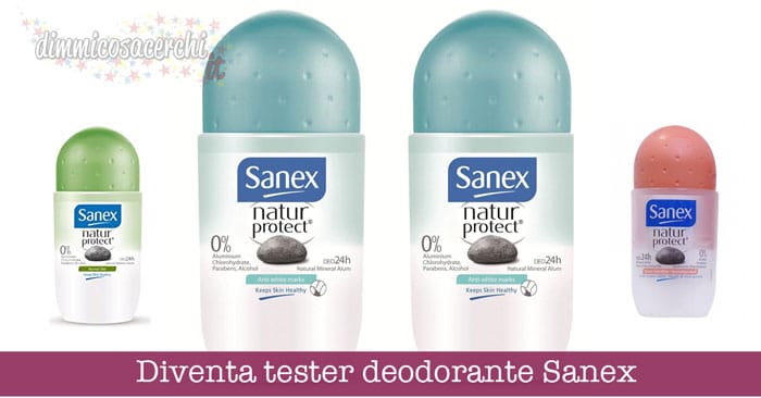 Diventa tester deodorante Sanex
