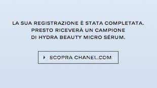 campione omaggio chanel richiesto