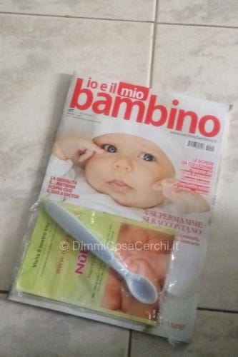 Rivista Io e Il mio Bambino con cucchiaio pappa per bimbi