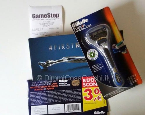 Rasoio omaggio da GameStop