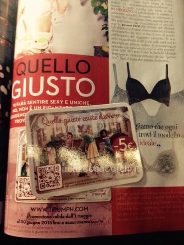 Rivista Glamour di Maggio con campioncino e coupon omaggio