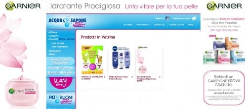 Campione omaggio idratante prodigiosa di Garnier da Acqua e Sapone