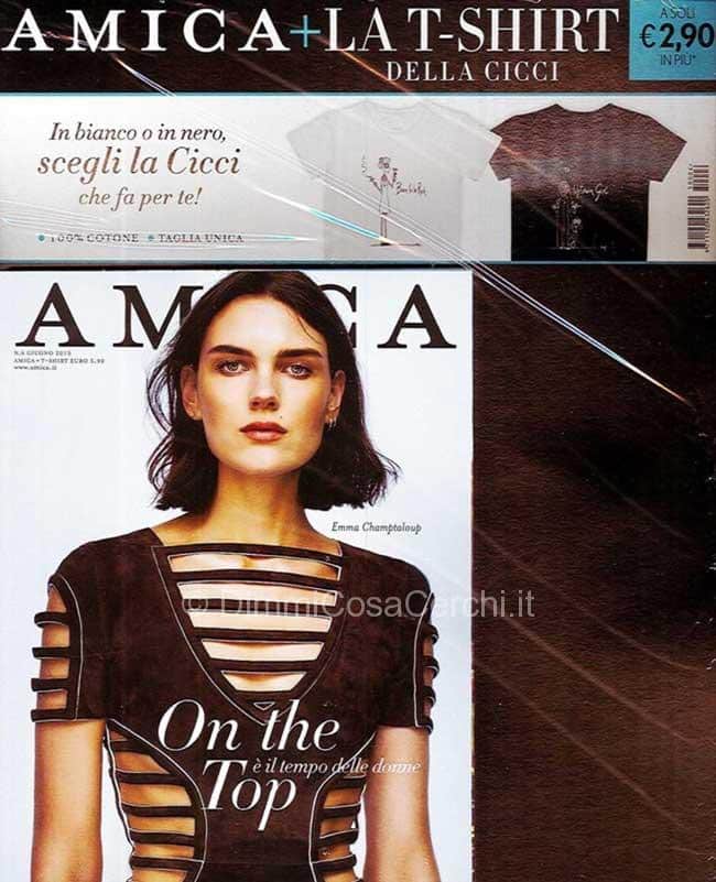 Rivista Amica con T-shirt della Cicci