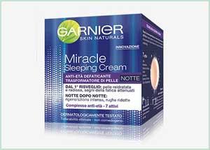 Campione omaggio Garnier Miracle Sleeping Cream
