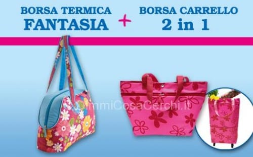 In edicola con Confidenze borsa termica + borsa carrello